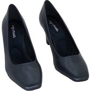 Easy Street Poet Navy Pumps Square Toe Classic Dress Heels Women's US 9M